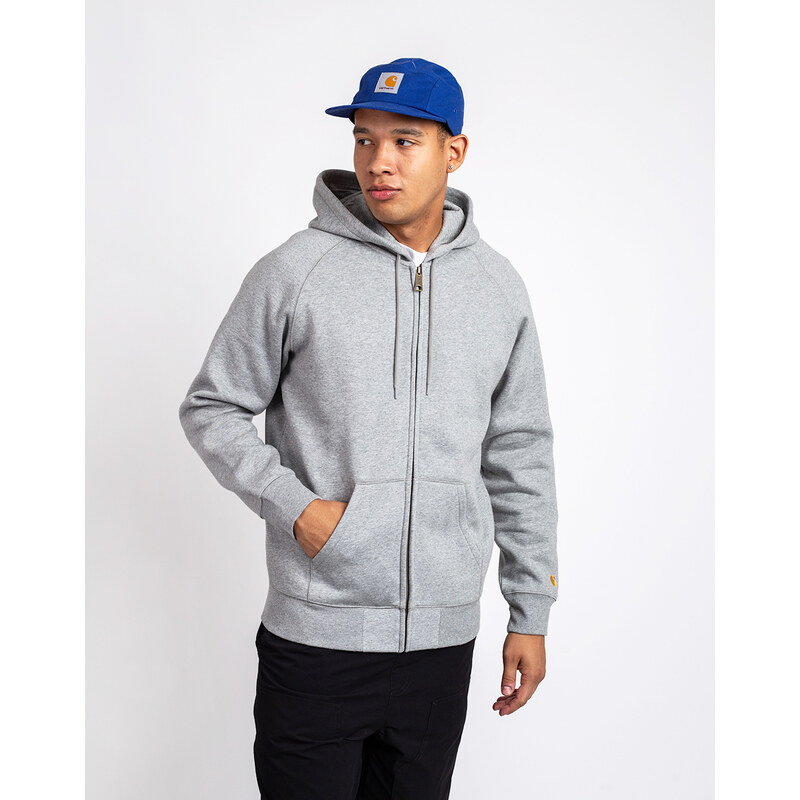 Carhartt WIP Hooded Chase Jacket Grey Heather / Gold