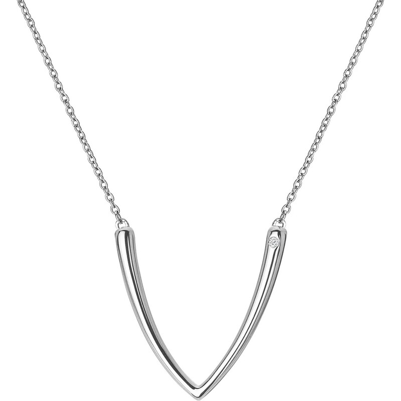 Hot Diamonds Damen-Halskette Silber mit Diamant Reflect DN159