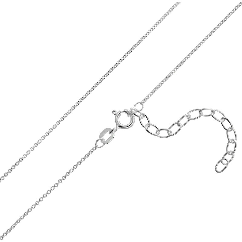 trendor Damen-Silberkette für Anhänger Ankerkette 38 cm Breite 1,1 mm 15673-38, 38 cm