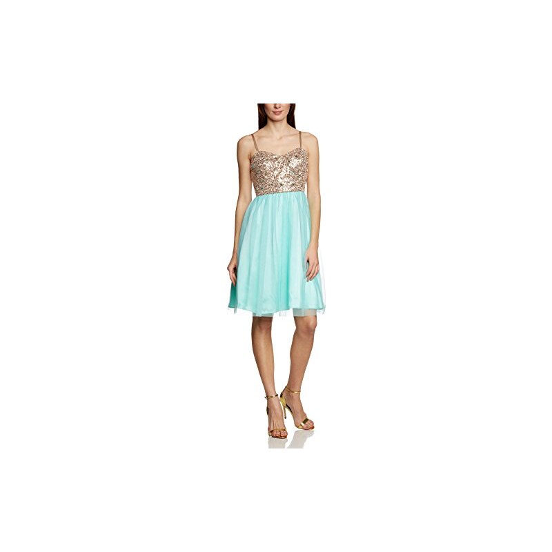 APART Fashion Damen Bustier Kleid 26217, Knielang, Mehrfarbig