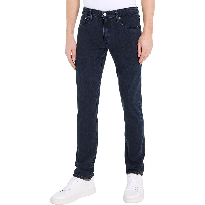 Calvin Klein Jeans Herren Jeans Slim Stretch, Blau (Denim Dark), 28W / 34L