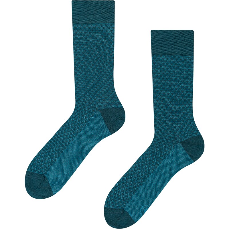 Dedoles Smaragdblaue Jacquard-Socken