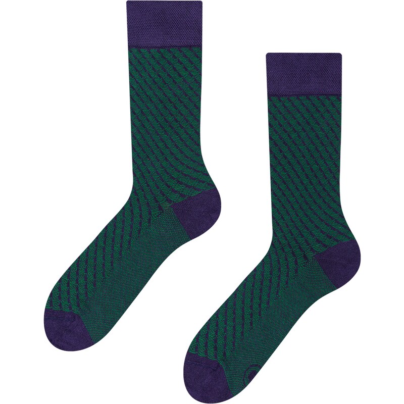 Blaue und grüne Jacquard-Socken