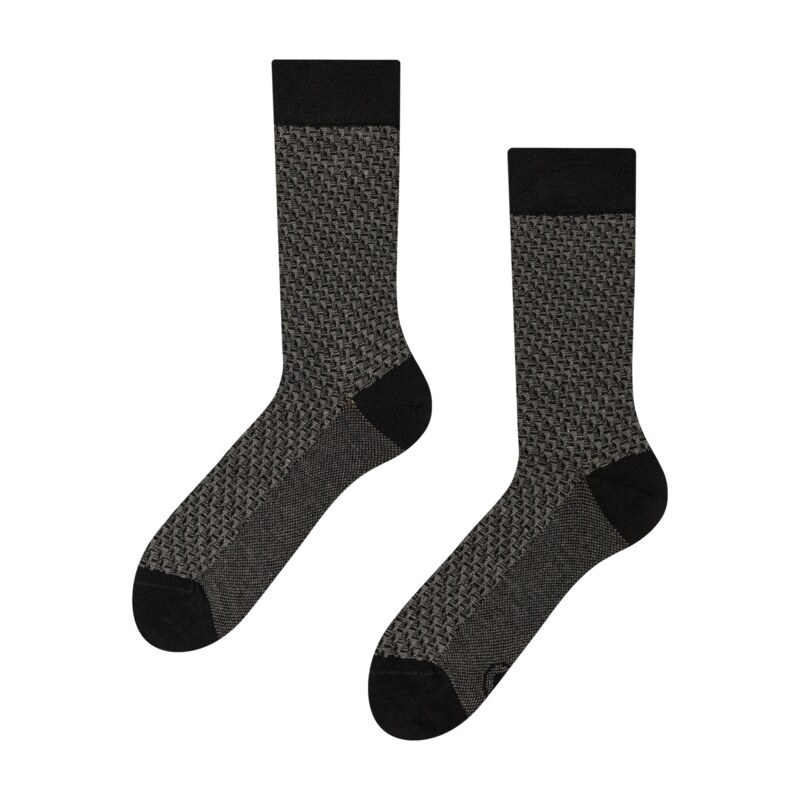 Graue Jacquard-Socken