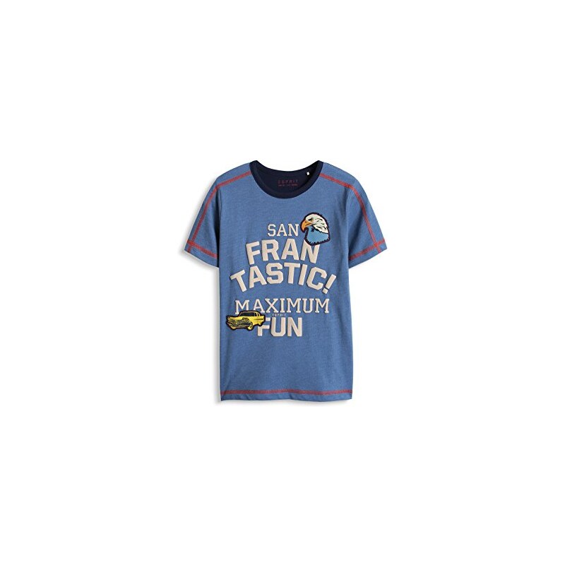 ESPRIT Jungen Farbblock T-Shirt mit Druck und Patches