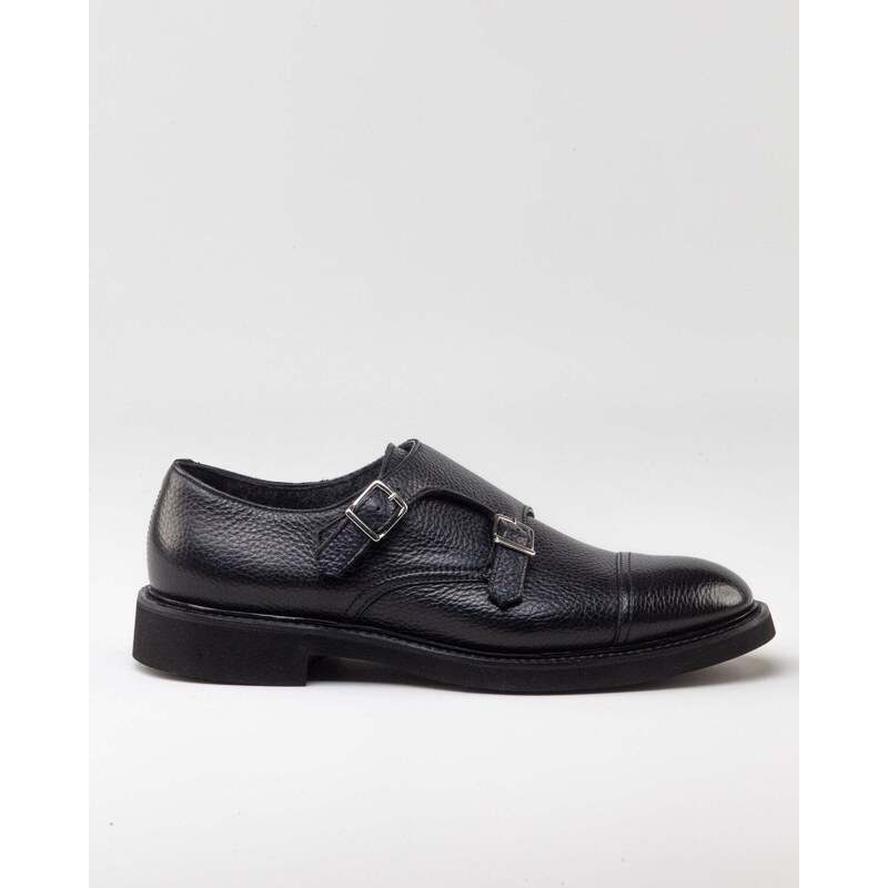 DOUCAL'S Cap Toe double buckle in leather