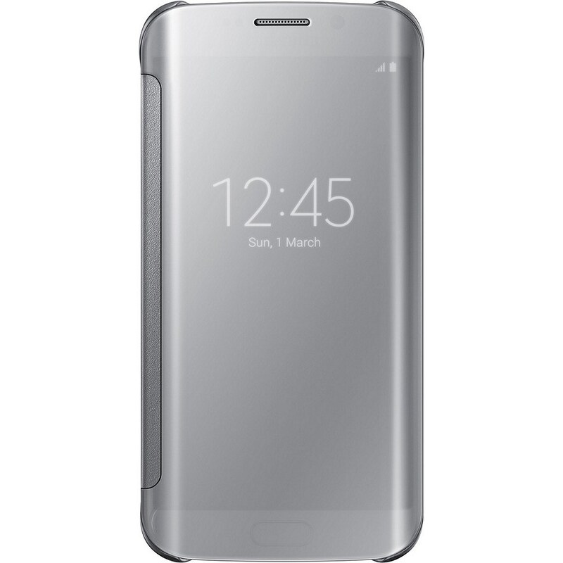 Samsung Handytasche »Clear View Cover EF-ZG925 für S6 Edge, Silber«