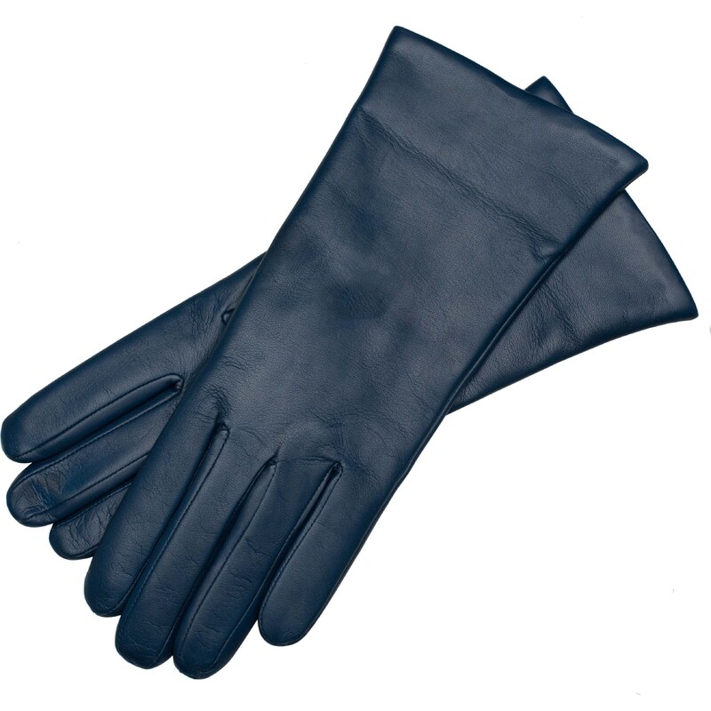 1861 Glove manufactory Marsala Jeans Blue Leather Gloves