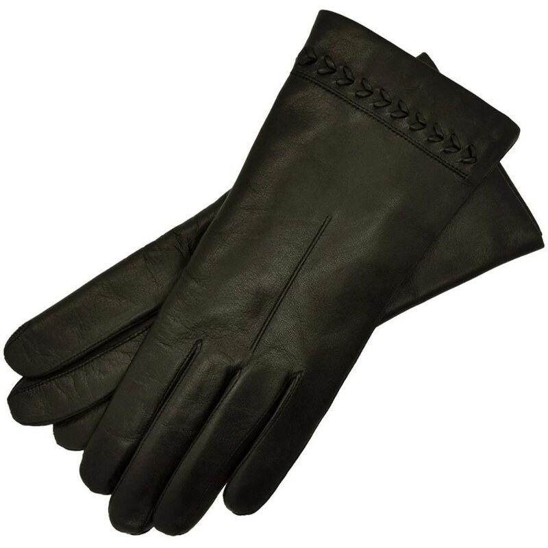 1861 Glove manufactory Ferrara Black Leather Gloves