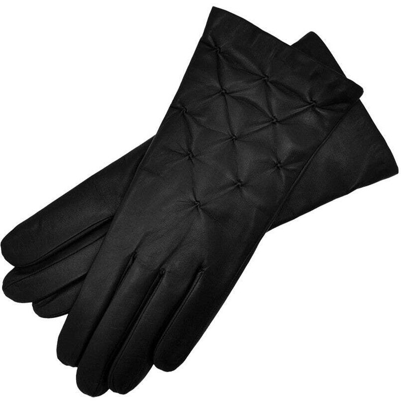 1861 Glove manufactory Firenze Black Leather Gloves