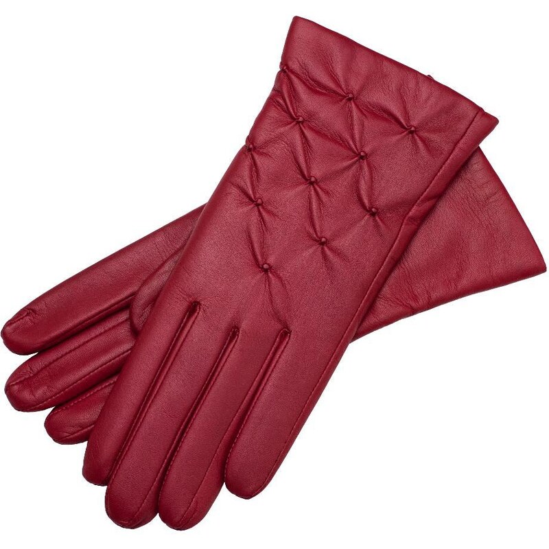 1861 Glove manufactory Firenze Dark Red Leather Gloves