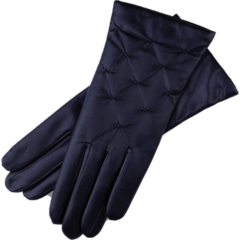 1861 Glove manufactory Firenze Navy Blue Leather Gloves