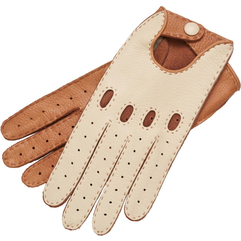 1861 Glove manufactory Rome Creme and Natural Deerskin Driving Gloves