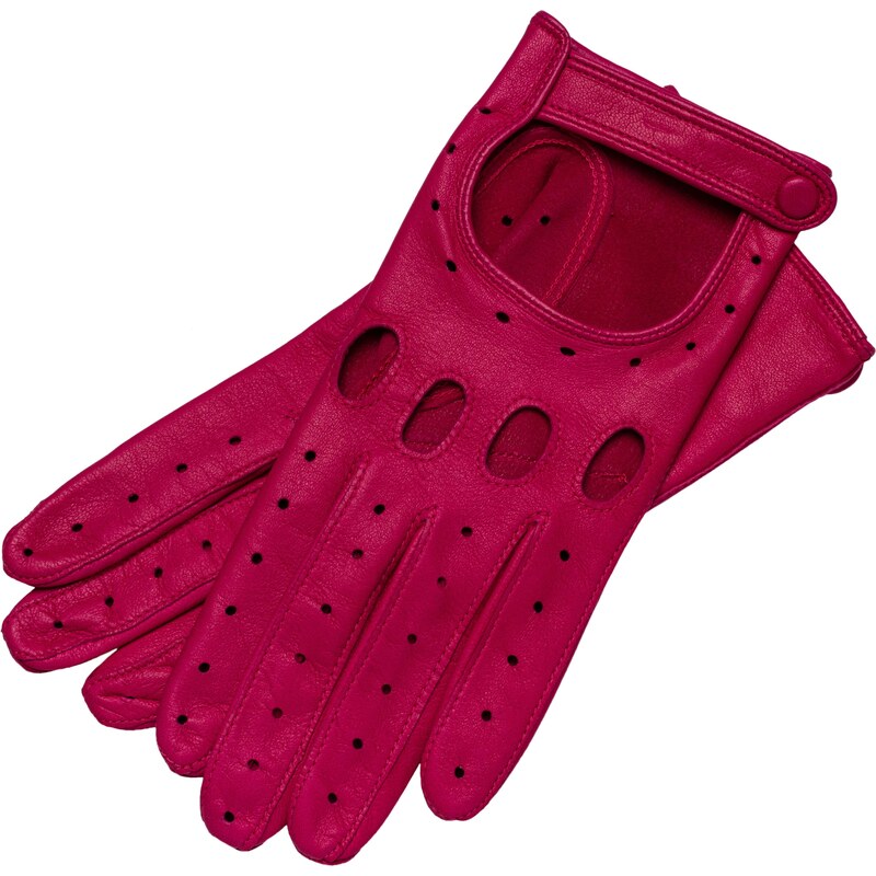 1861 Glove manufactory Messina Hot Pink Leather Gloves