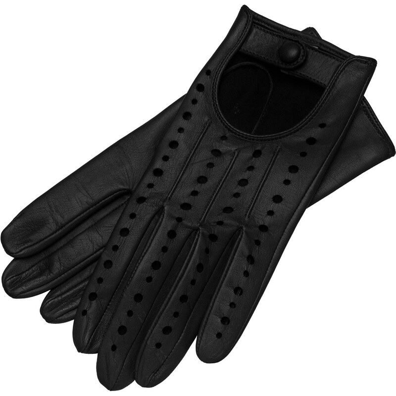 1861 Glove manufactory Rimini Black Leather Gloves