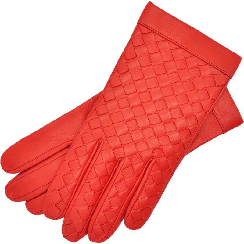 1861 Glove manufactory Amalfi red leather gloves
