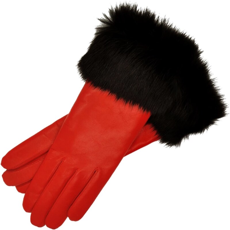 1861 Glove manufactory Venezia Red Leather Gloves