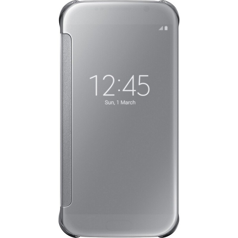 Samsung Handytasche »Clear View Cover EF-ZG920 für Galaxy S6, Silber«