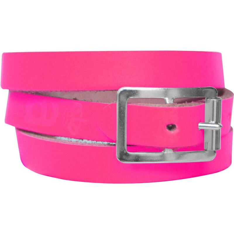 Anna Lou of London Limited Edition Leather Wrap Around Bracelet - Neon Pink