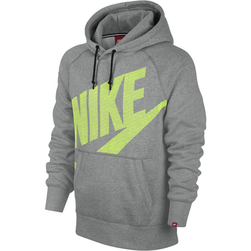 Nike Men's AW77 Fleece Hoody - Dark Grey Heather