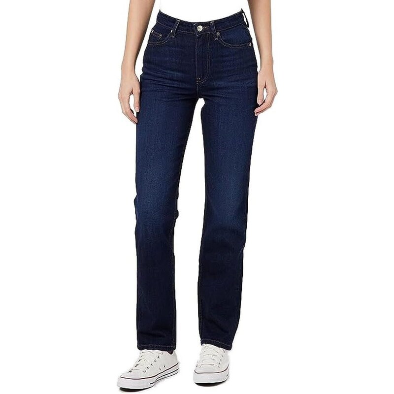 Tommy Hilfiger Damen Jeans New Classic Straight Stretch, Blau (Izzu), 26W / 32L