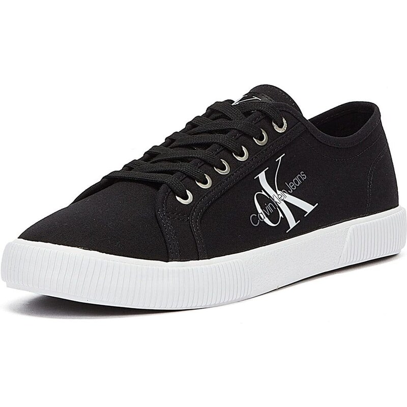 Calvin Klein Jeans Herren Vulcanized Sneaker Essential Vulc Schuhe, Schwarz (Triple Black), 46