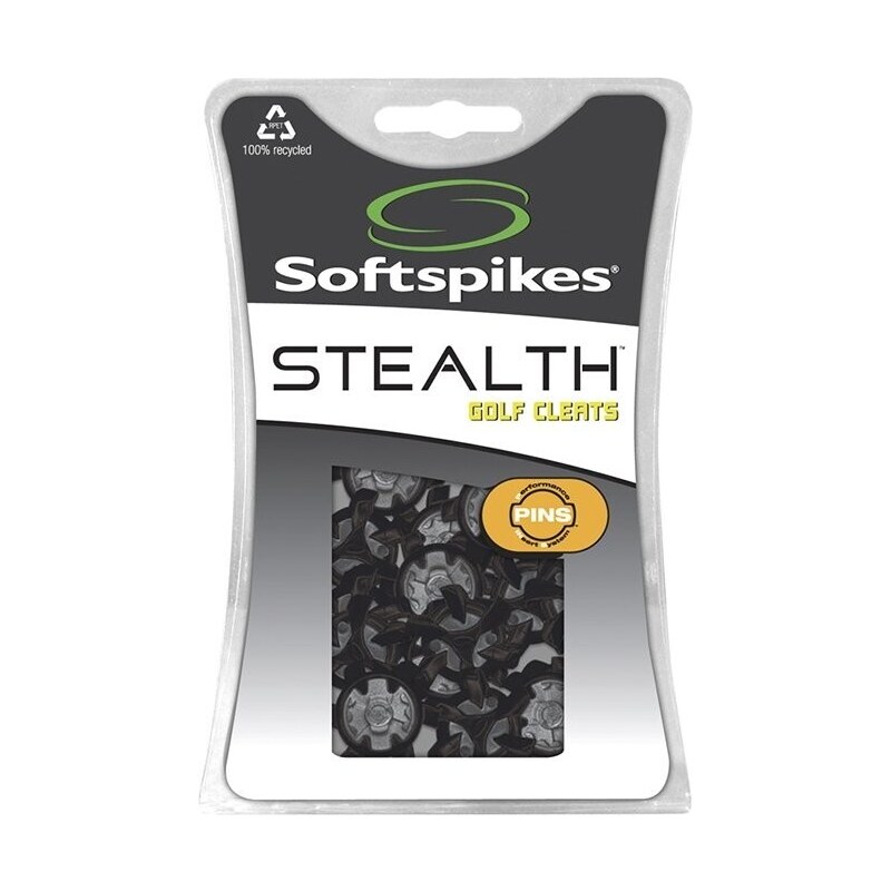 SoftSpikes Stealth PINS golf spikes black