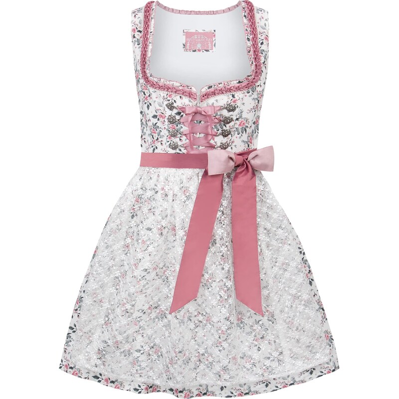 Stockerpoint Damen Dirndl Raja Kleid für besondere Anlässe, rosa, 42