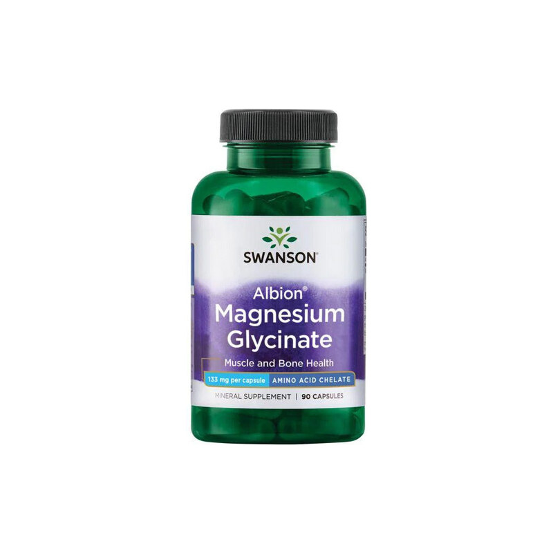 Swanson Albion Chelated Magnesium Glycinate 90 St., Kapsel, 133 mg