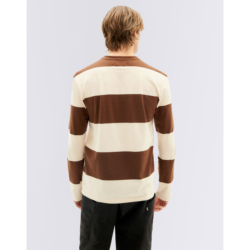 Thinking MU Chocolate Stripes Emilio T-Shirt CHOCOLATE