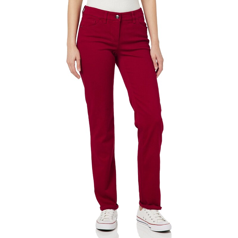 GERRY WEBER Edition Damen Best4me Slimfit Jeans, Red Salsa, 46