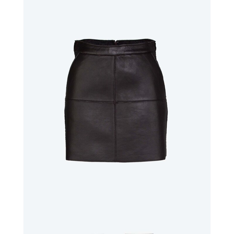 PAROSH Leather miniskirt