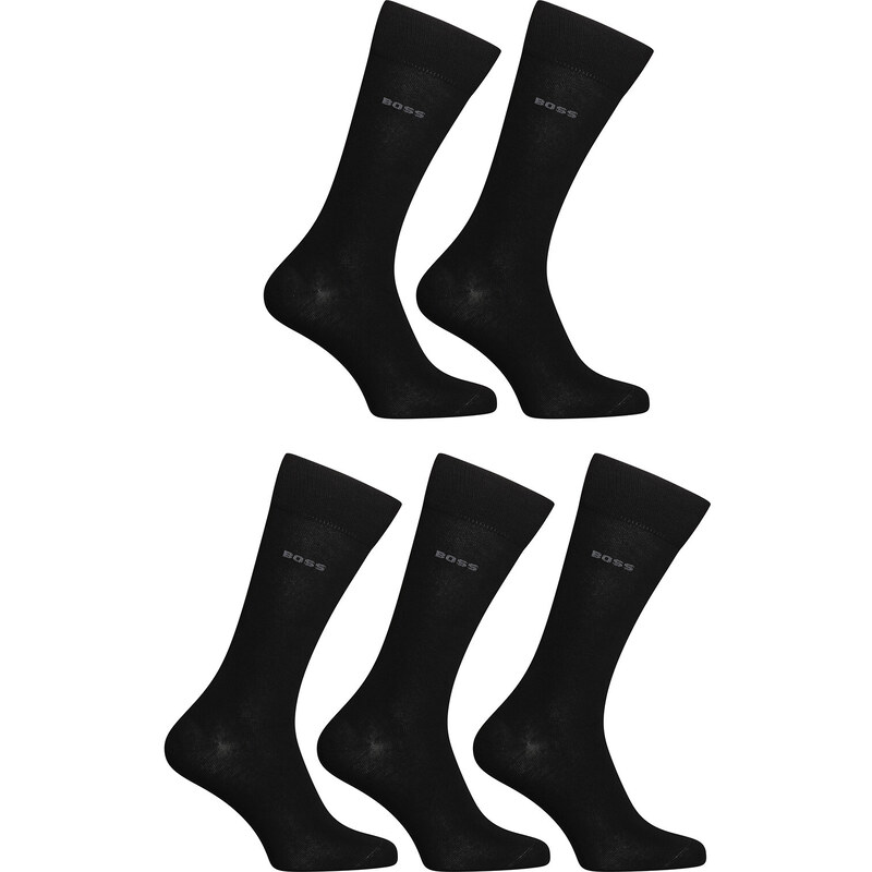 5PACK Socken BOSS lang schwarz (50478221 001) L