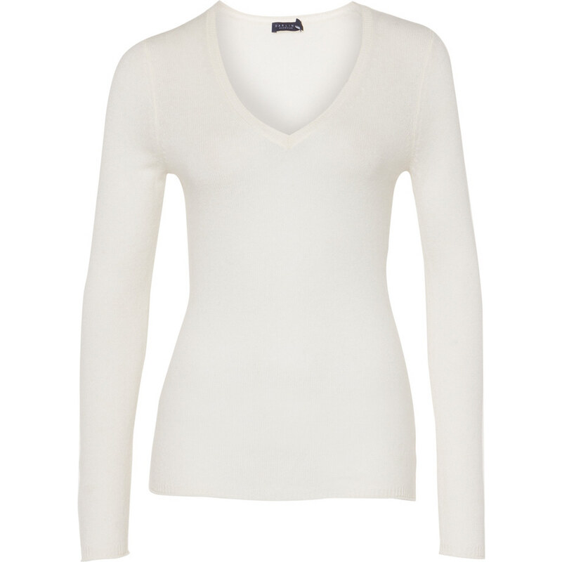 DARLING HARBOUR Cashmere-Pullover weiß