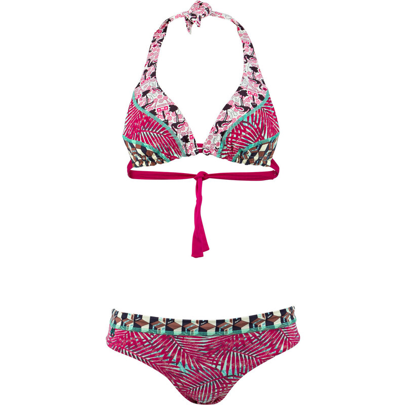 Maaji Triangel-Bikini BIMINI LEAVES zum Wenden pink