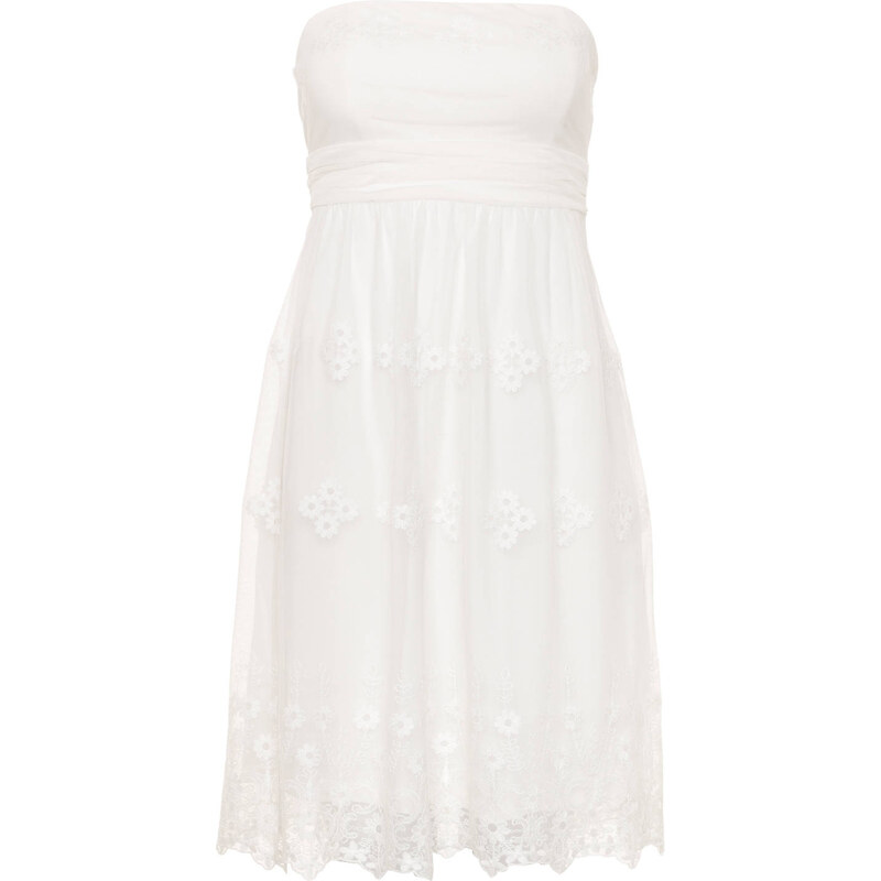 ESPRIT Bandeau-Kleid weiß