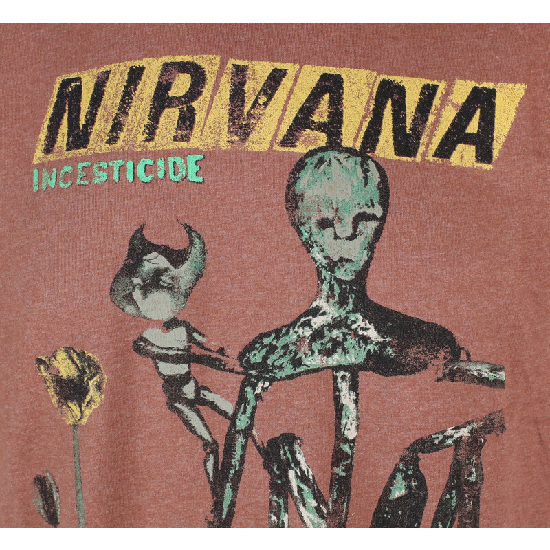 Metal T-Shirt Männer Nirvana - Incesticide - ROCK OFF - NIRVTS58MBR