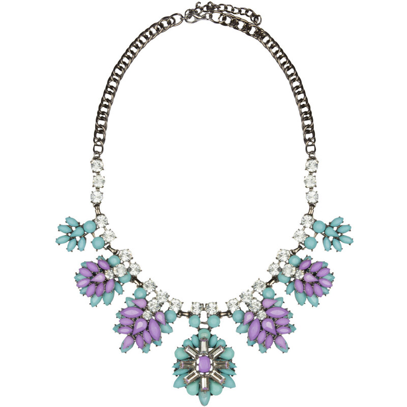 RUBIES AND ROCKS Statement-Kette BELLE NECKLACE lila