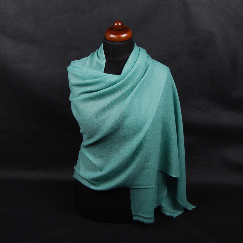 Pranita 100% Kaschmir-Schal groß hellgrün
