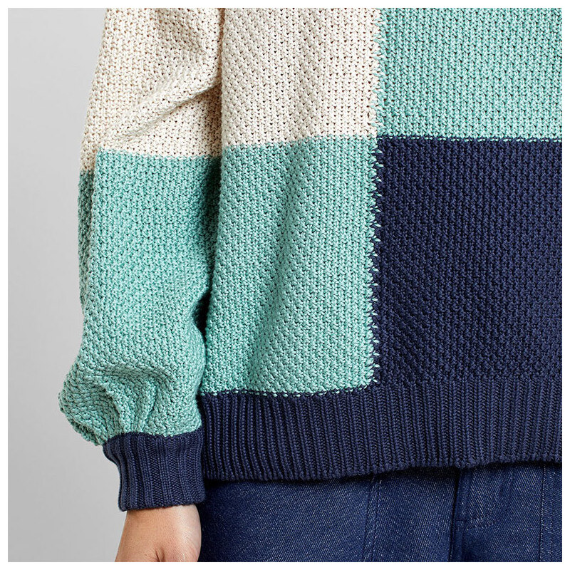 Dedicated Sweater Knitted Rutbo Blocks Green