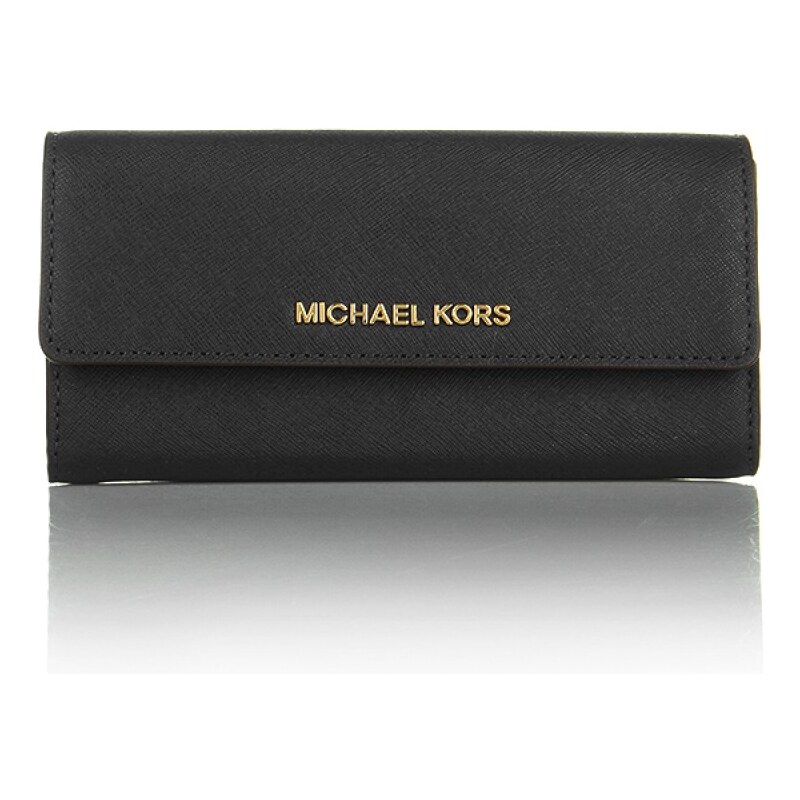 MICHAEL Michael Kors Jet Set Travel LG Carryall Wallet Black Geldbörse