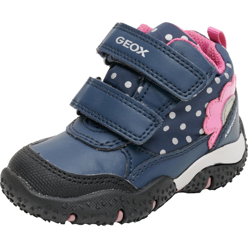 Geox Baby-Mädchen B Baltic Girl B ABX Sneaker, Navy/Fuchsia, 20 EU