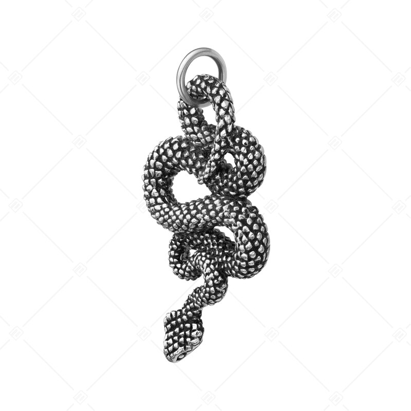 BALCANO - Serpent / Edelstahl Schlange-Anhänger mit Hochglanzpolierung