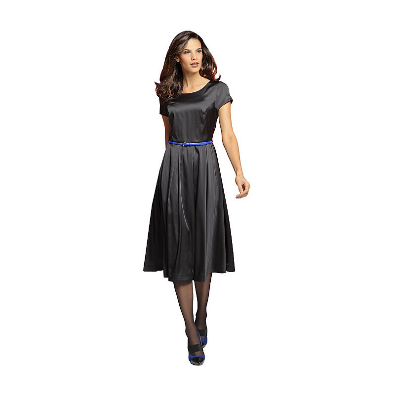 Kleid, Alba Moda, schwarz, Im Stil der 50er mit enganliegendem Oberteil