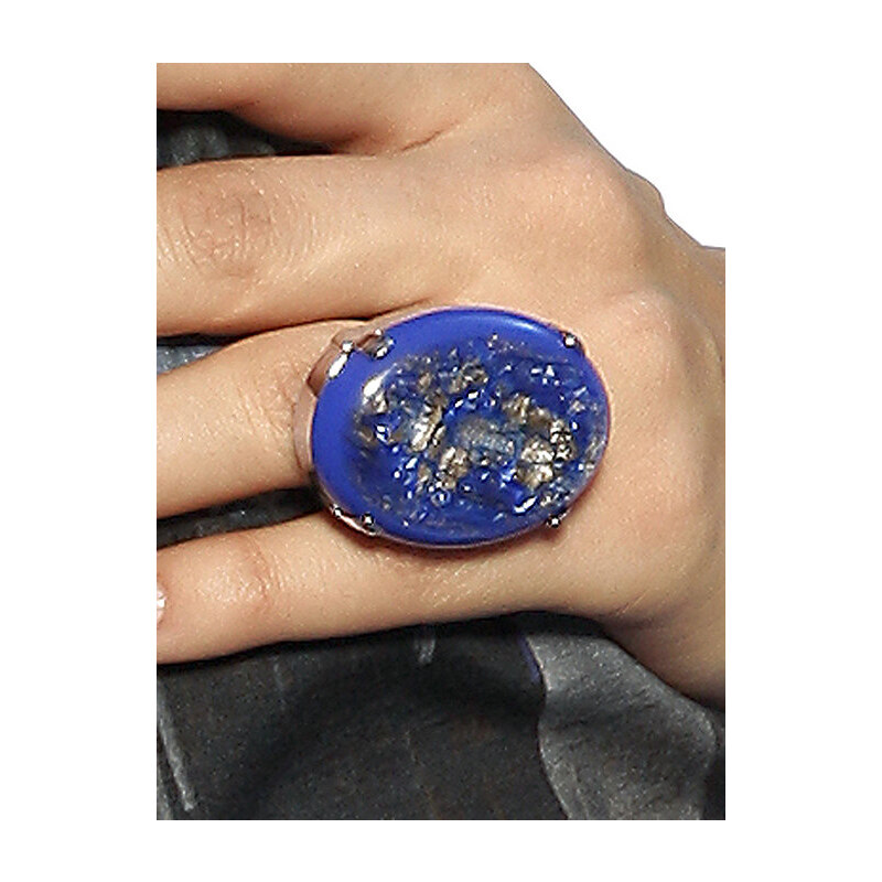 Ring, Alba Moda, blau, Aus nickelfreiem Metall