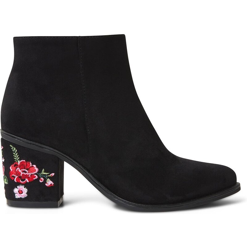 Joe Browns Damen Suedette Western Style Embroidered Boots Stiefelette, Black, 38 EU
