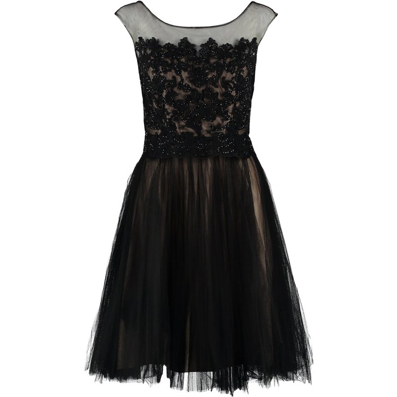 Luxuar Fashion Cocktailkleid / festliches Kleid schwarz/nude
