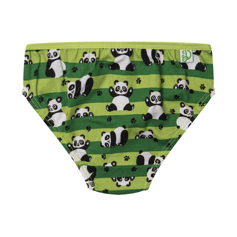 Lustige Mädchen-Slips Dedoles Panda und Streifen (GMBG249) 122