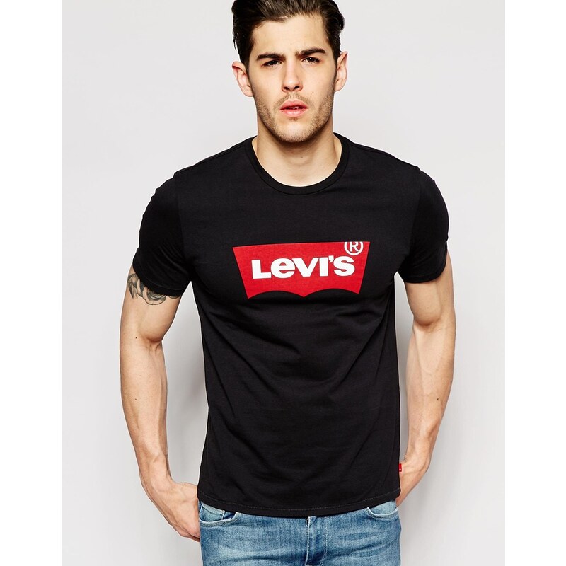 Levis Levi's - T-Shirt mit Fledermaus-Logo - Schwarz