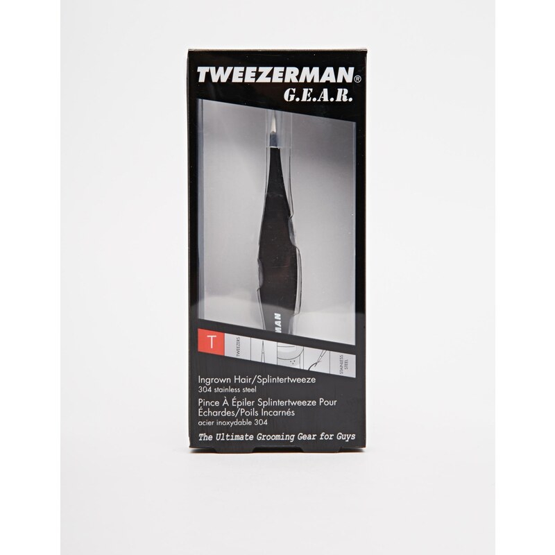 Tweezerman - Pinzette für eingewachsene Haare - Schwarz